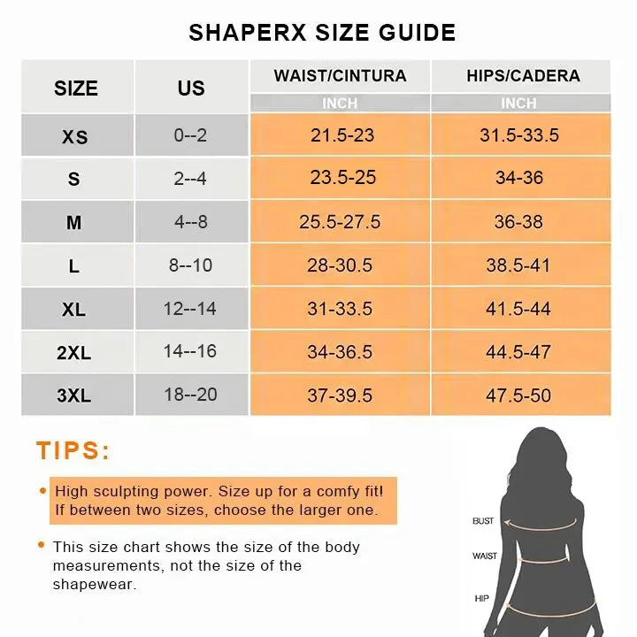 SHAPERX Tummy Control Fajas Colombianas